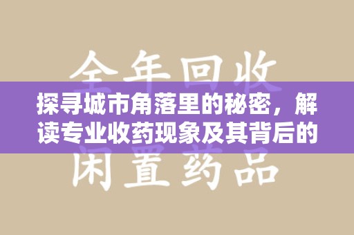 周口探寻城市角落里的秘密，解读专业收药现象及其背后的故事